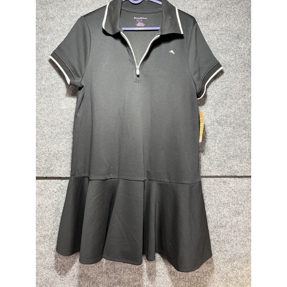 Tommy Bahama Active Polo Dress – Black – Size Large – NWT - Picture 1 of 10